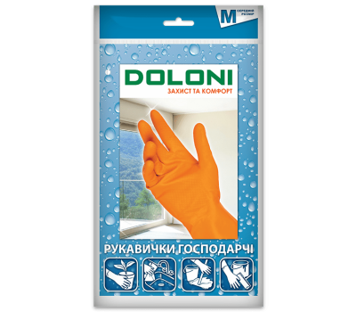 Рукавички з латексу Doloni Household арт 4544